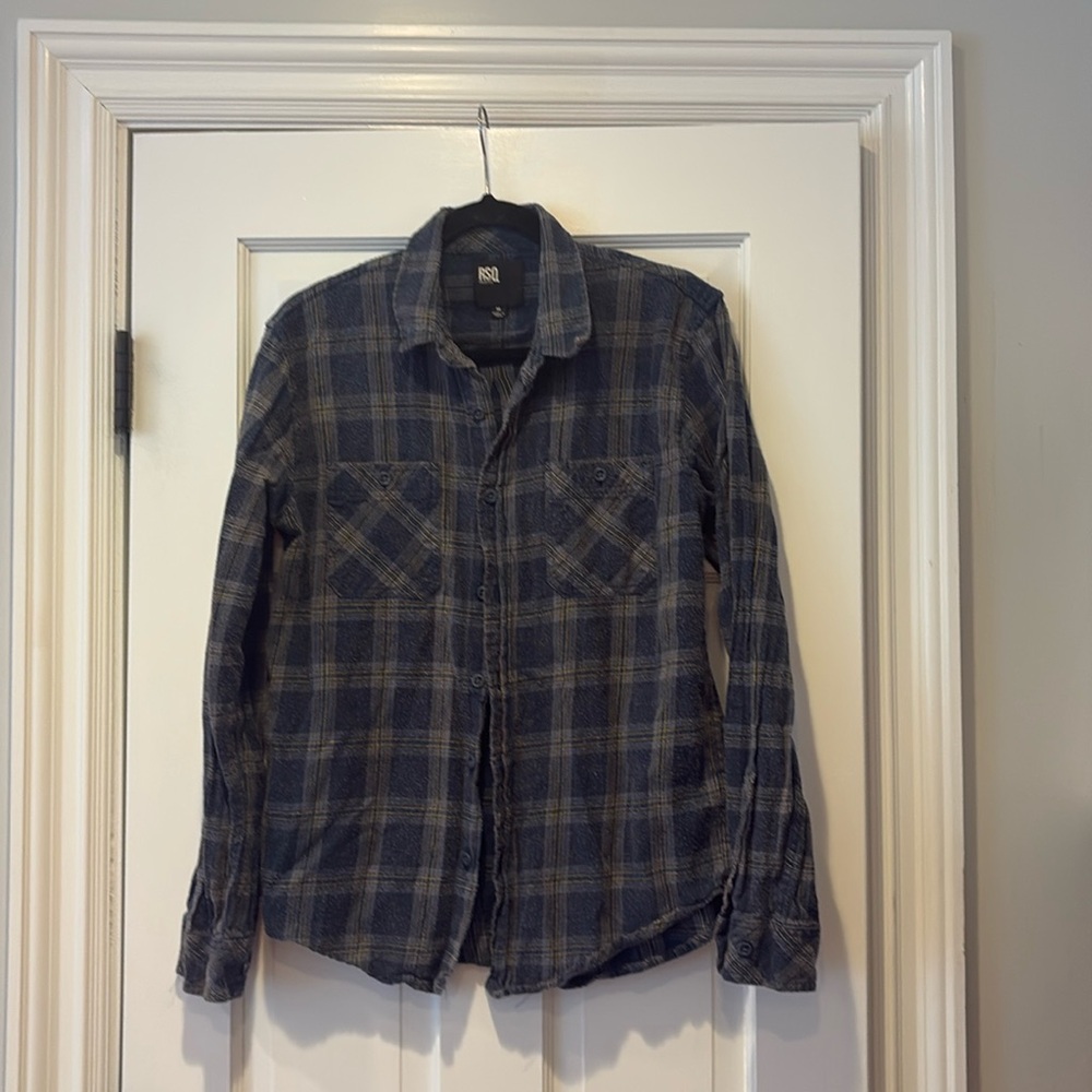 RSQ Collective men’s flannel button down shirt